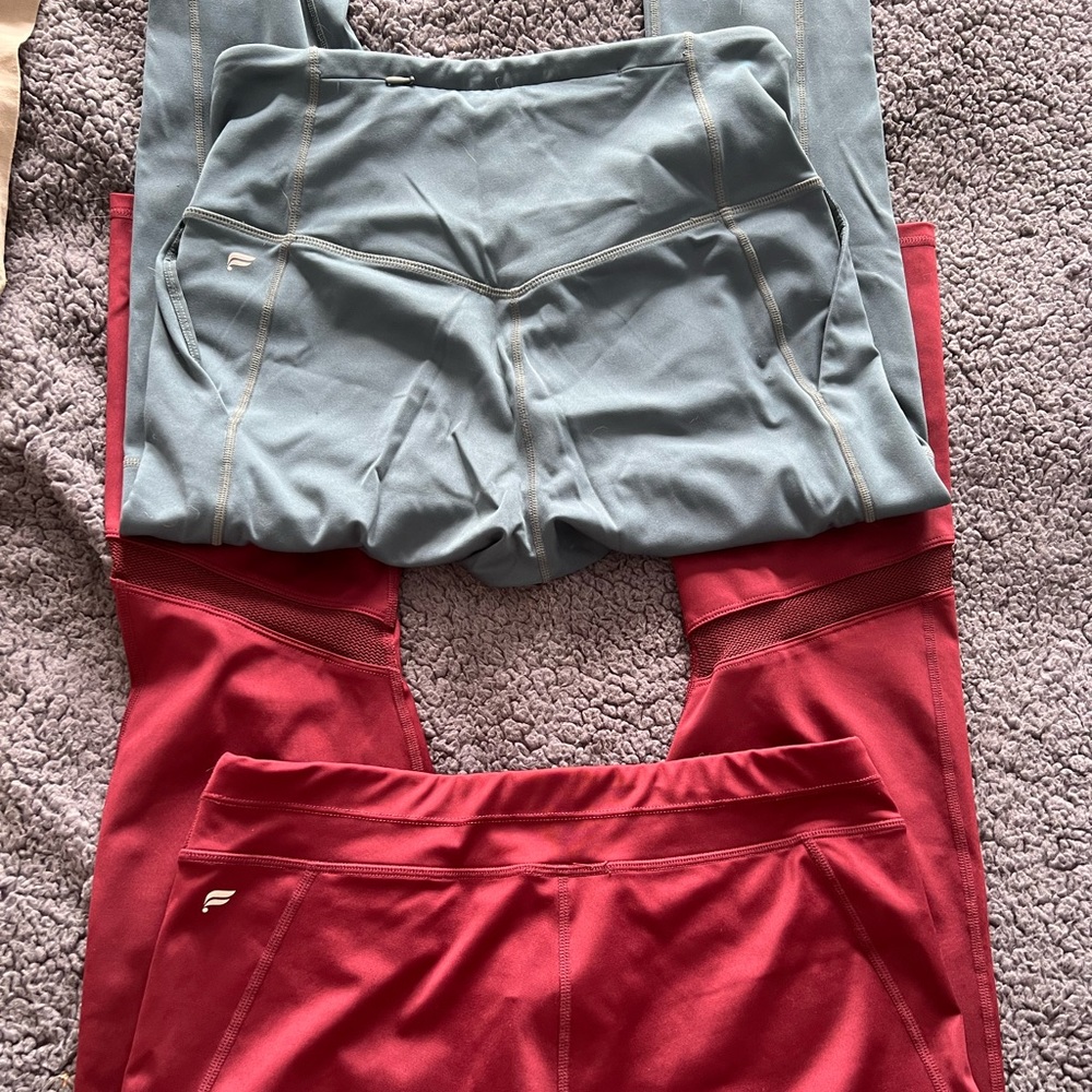 Fabletics Workout Leggings (2 Pairs) - Size L